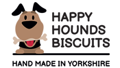 Happy Hounds Dog Biscuits From Yorkshire Logo